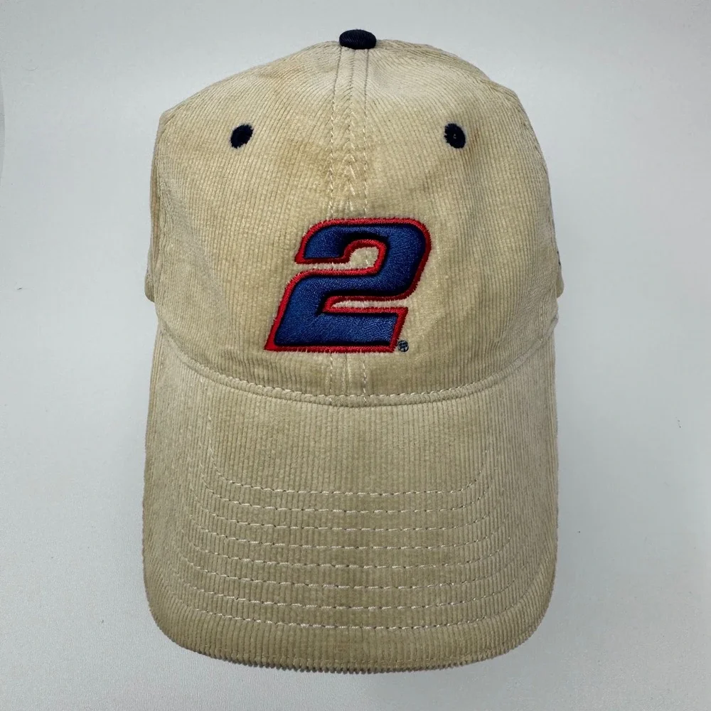Chase Authentics Rusty Wallace Miller Lite Racing Corduroy Hat Mens A-Flex Tan 2